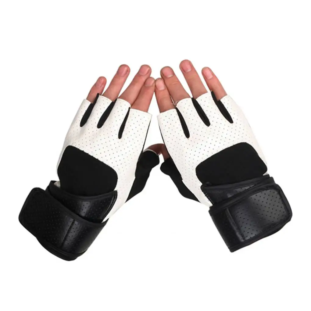 

Короткие/длинные Нескользящие мужские тренировочные варежки на запястье для фитнеса велосипеда короткие полуперчатки