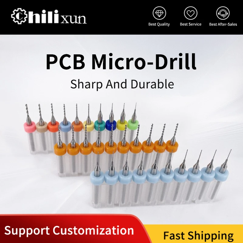 

Набор сверл HILIXUN для печатных плат 0,1-3,0 мм