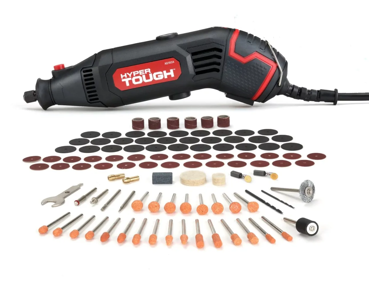

Hyper Tough Rotary Tool & 208-Piece Rotary Tool Accessory Kit