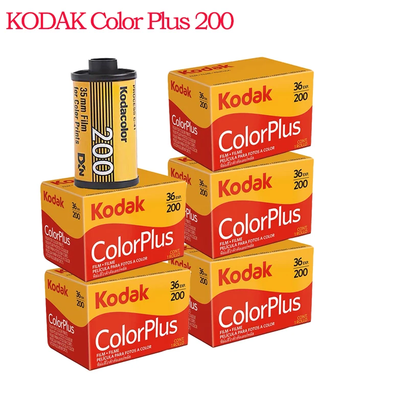 5 Rolls KODAK ColorPlus 200 Color 35mm Film 36 Exposure per Roll 135 Negative Film suit For M35 / M38 Camera