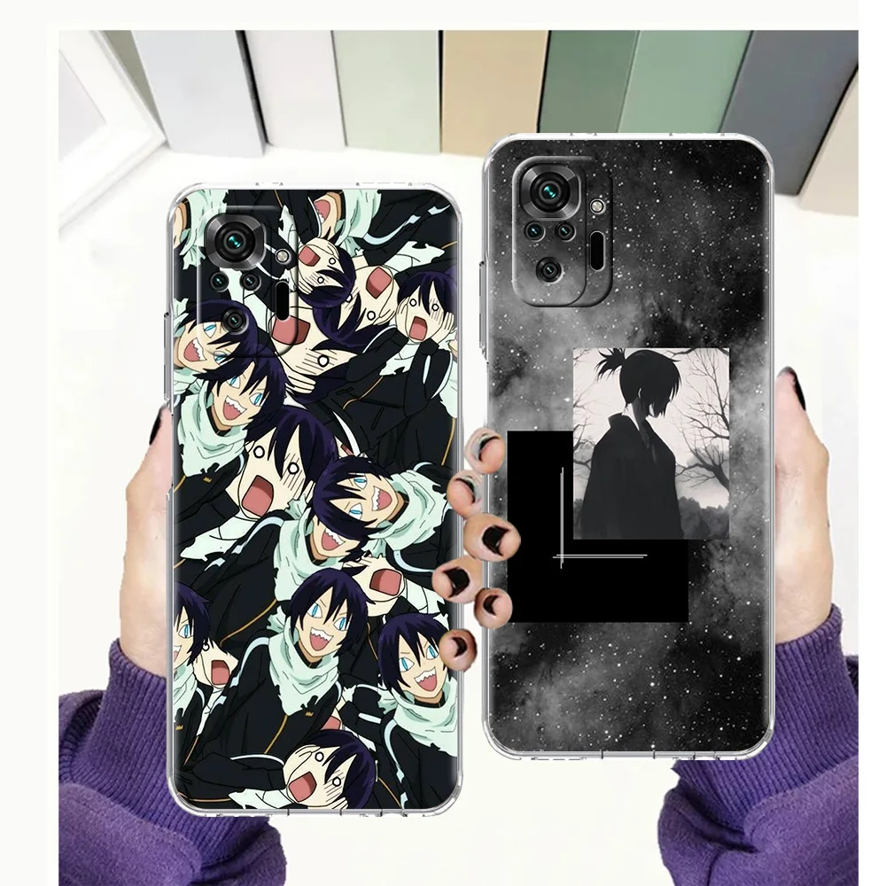 

Japanese Yato Noragami Luxury Transparent Phone Case Cover for Redmi 8 8A 9A 9C 9 Note 7 8 9 10 11 K40 4G Pro Plus Soft Shell