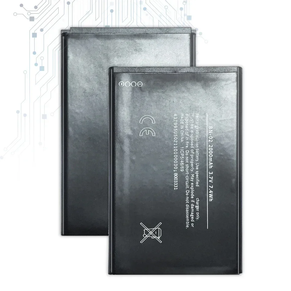 Battery For Nokia BN-02 BN-01 BV-5S BL-4J HE347 Plus 7 7.1 TA-1062 XL 4G RM-1061 X 1045 X2 X+ X2DS 1013 C6 C6-00 Lumia 620