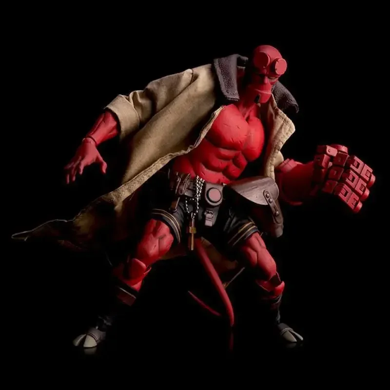 

[Funny] 1/12 Scale Hellboy Devil Action Figure statue Collectible Model PVC figurines Toy kids child gift