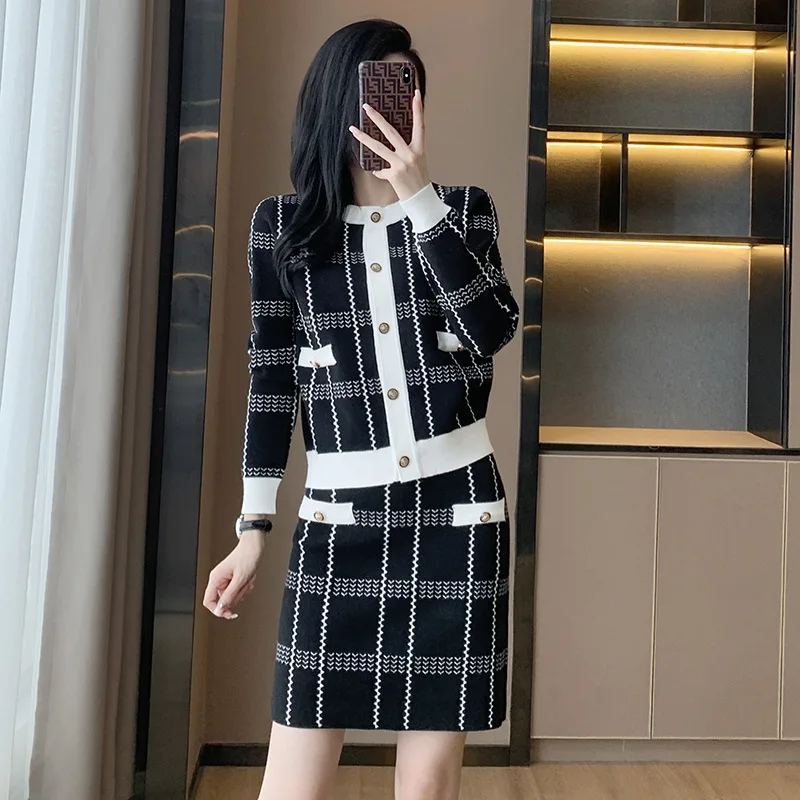 

High Quality 2023 Elegant Contrast Color Design Women Dress Female Evening Party Autumn Winter Crop Top Clothes Casual Y2k Robe