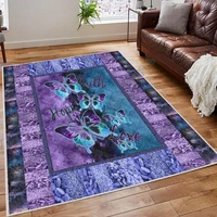 butterfly area rug 3d printed room mat floor anti slip carpet home decoration themed living room carpet 1