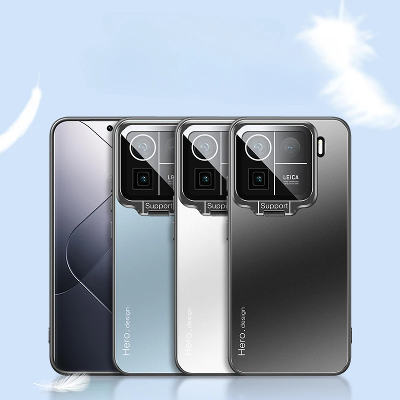 Для Xiaomi 15 Pro 14T Чехол с металлическим объективом и держателем для камеры Mi15 14 T 13T Civi