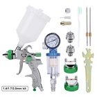 Пистолет-распылитель JUNEFOR, пневматический инструмент с регулятором, для покраски автомобиля