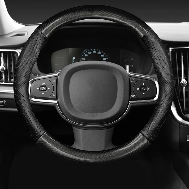 Тонкий чехол без запаха для Volvo C30 кожаный карбоновый на руль подходит 2 4i R-design 5 T5