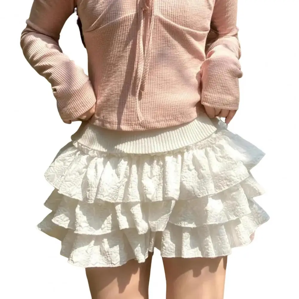 Летние кружевные шорты в стиле бохо шикарные пляжные с рюшами для женщин