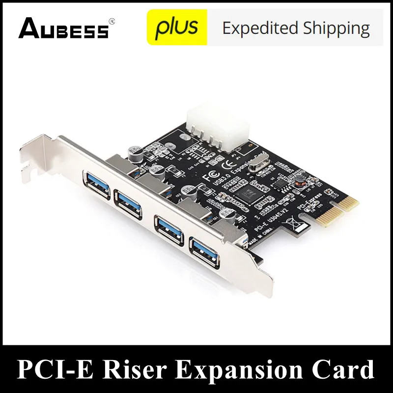 4 порта USB 3.0 PCI-e Плата расширения PCI Express PCIe 4-портовый контроллер E 1x |