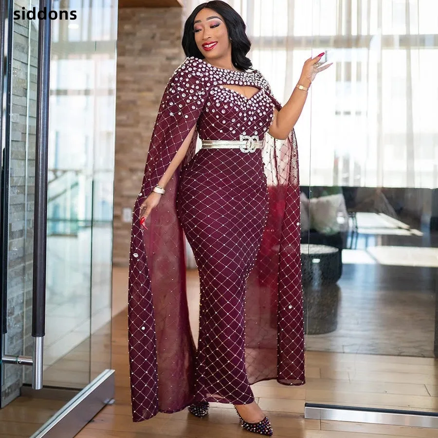 

2022 Summer New Product Launch Long Bling Bling O-neck Sexy Hip Wrap Slim Women Birthday Party Evening Dress Best High Quality