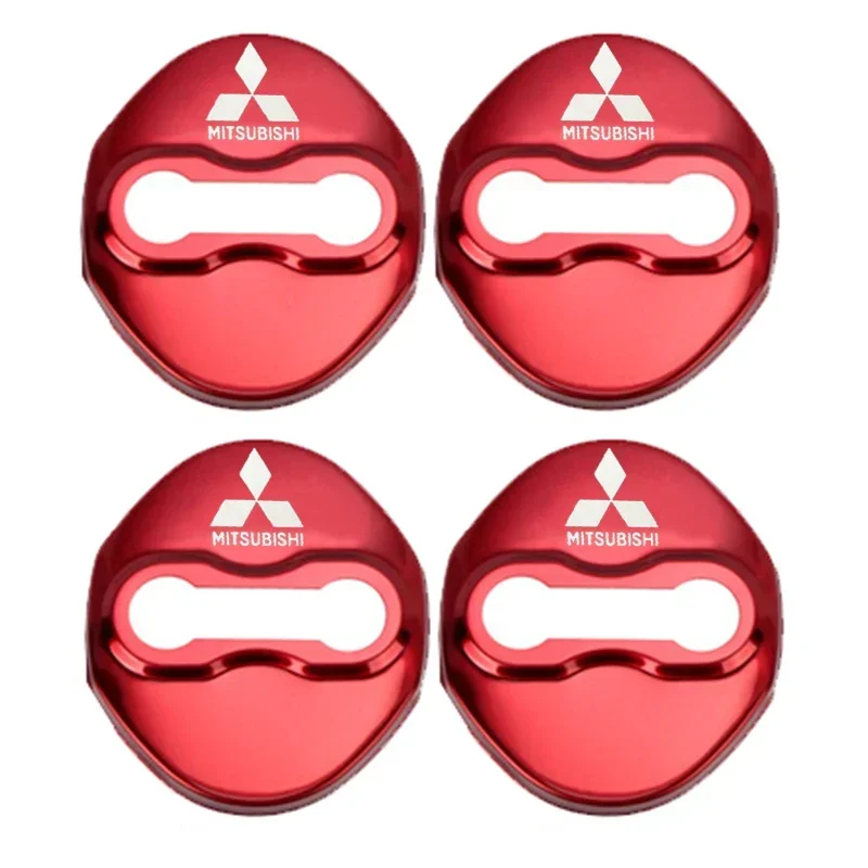 

4 шт. защитные накладки на замки дверей автомобиля, внутренние наклейки для Mitsubishi Ralliart Pajero Sport Outlander ASX Lancer EX Eclipse Mirage