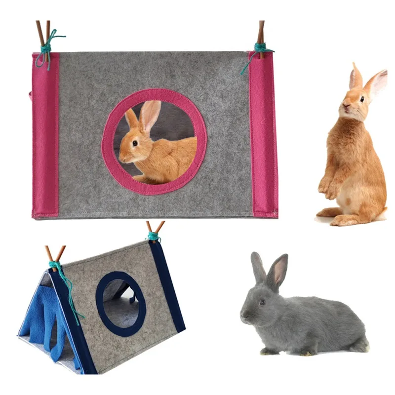 

Tassel Strip Pet Tent Hideout Hideaway Guinea Pig Hamster Hedgehog Hammock Curtain Small Pets Hanging Bed Corner Nest Mat House