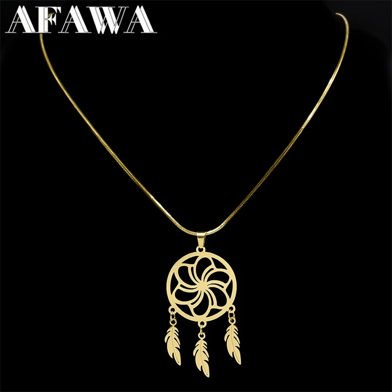 Изысканное Ожерелье Ловец снов с цветком жизни для женщин и мужчин ожерелье из