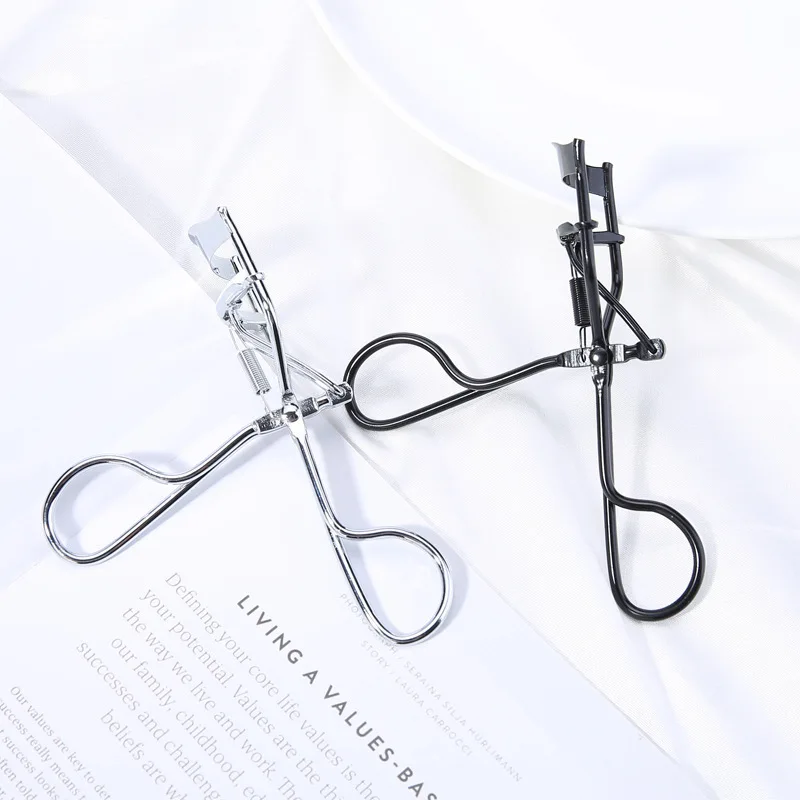 

Sdatter 1PC Silver or black Curl Eyelash Curler Stainless Steel Eyelash Cosmetic Makeup Eyelash Curler Curling Eyelashes Tool