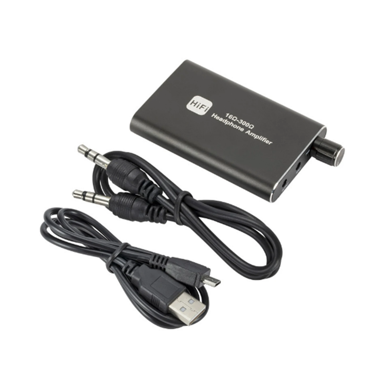 

HiFi Portable Headphone Amplifier Bluetooth 5.0 3.5mm Stereo Audio Out Input Audio Receiver Headphone Amplifier(Black)
