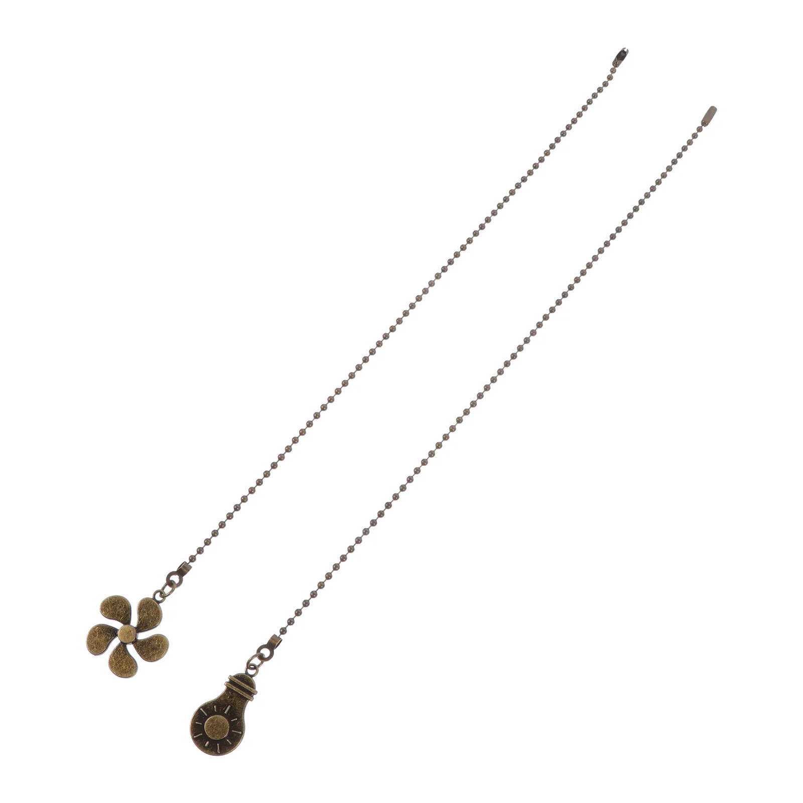 

Home Lamp Beaded Ball Fan Pull Light Hanging Chain Decor Pendant Decoration Metal