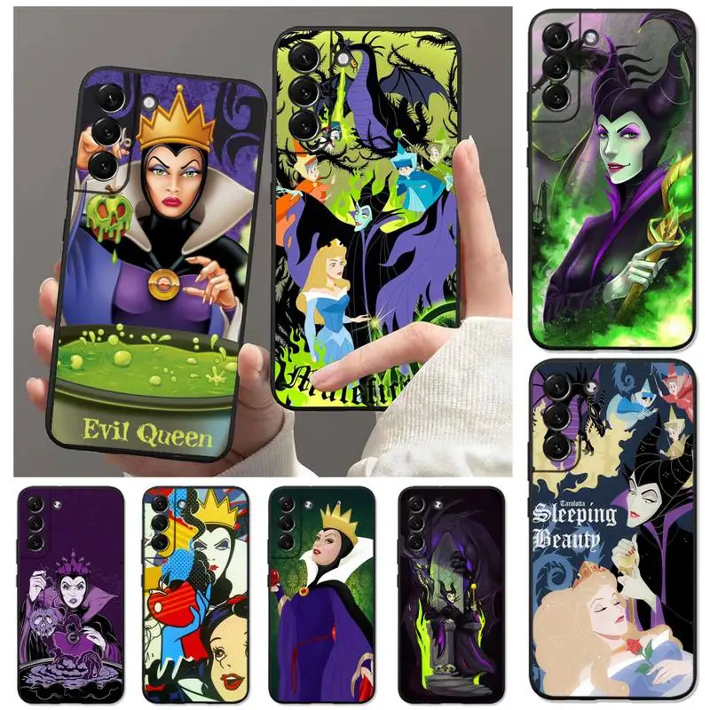 

Evil Queen Villain Cartoon Phone Case for Samsung Galaxy S22 S21 Ultra S20 FE S10 S9 Plus 5G lite 2020 Soft Funda Cover