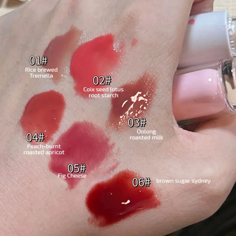 Простая в использовании увлажняющая помада стеклянный блеск для губ зеркальный