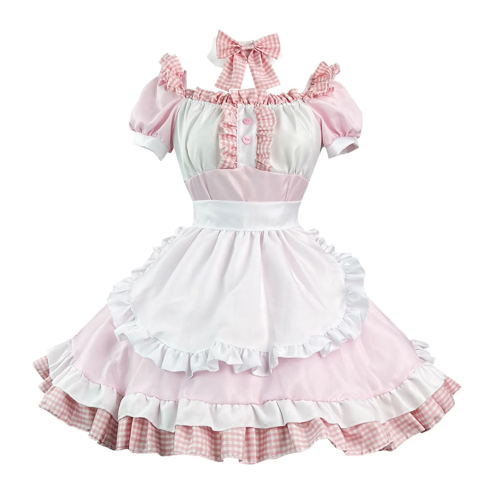 

Women's Pink Cute Soft Costume Cosplay Dress Lolita Dress Runa Costume Cosplay