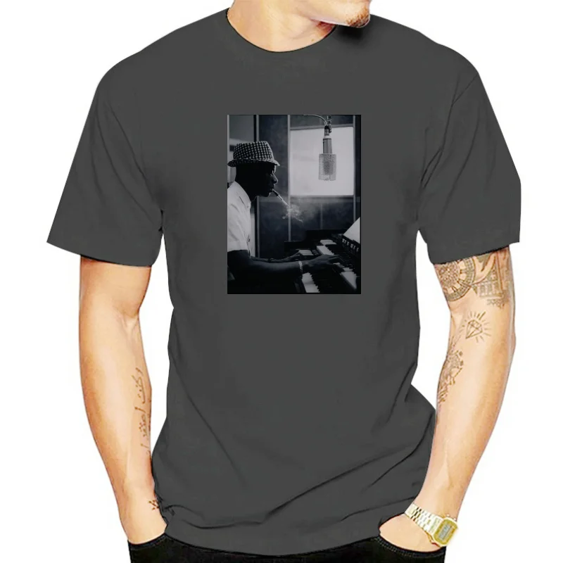 Винтажная футболка Nat King Cole Master Jazz and RnB в стиле ретро размер S M L XL 2XL