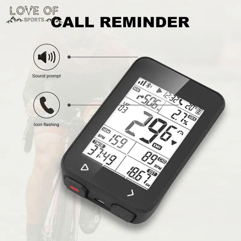 

Long Endurance Gps Code Table Call Remainder Bike Ride Speedometer Odometer Sound Settings Multifunctional Bicycle Speedometer