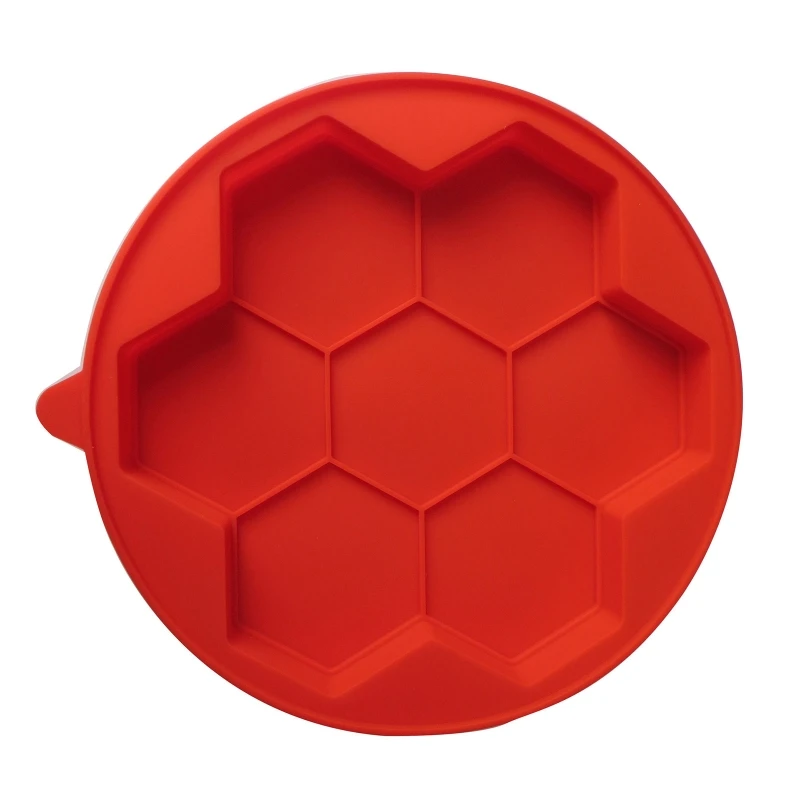 

7 Grid Hexagonal Burger Press Mould Hamburger Patties Freezer Silicone Storage Container Home Kitchen Baking and dropshipping