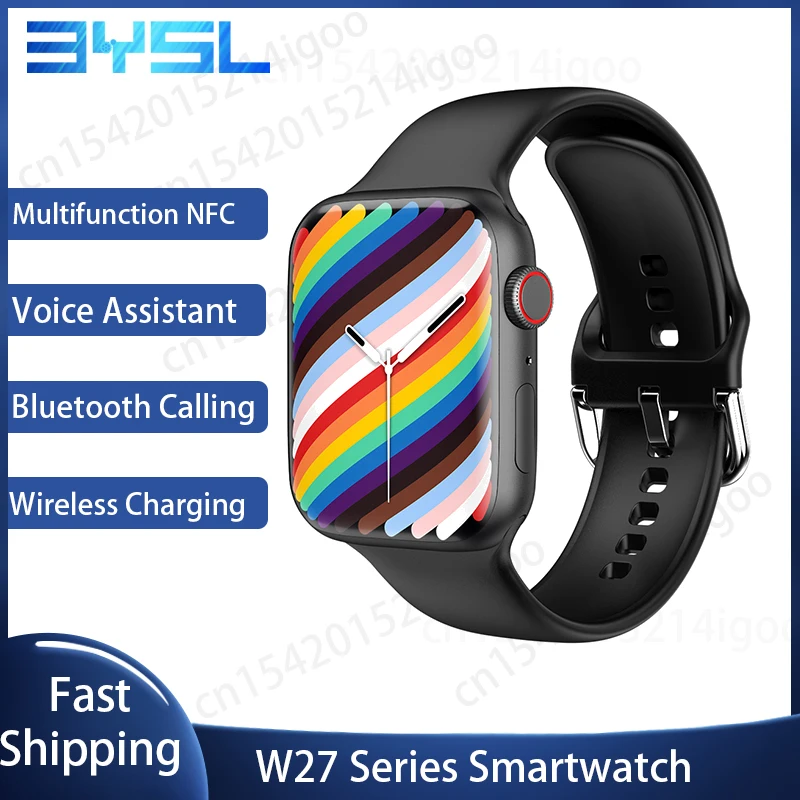 

Смарт-часы IWO W27 Pro/MAX Series 7 с поддержкой NFC, голосовыми и Bluetooth-вызовами