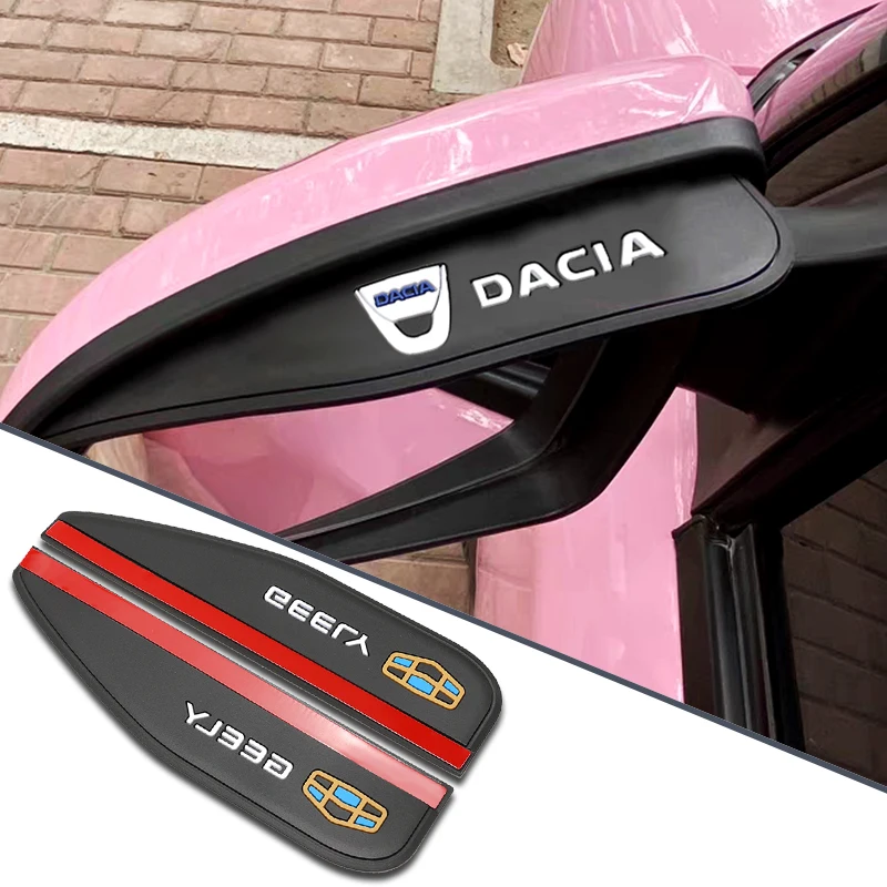 

2PCS Car Rearview Mirror Eyebrow Rain Shade Rainproof Cover for Dodge Journey Ram Charger Caliber Challenger Car Accessories