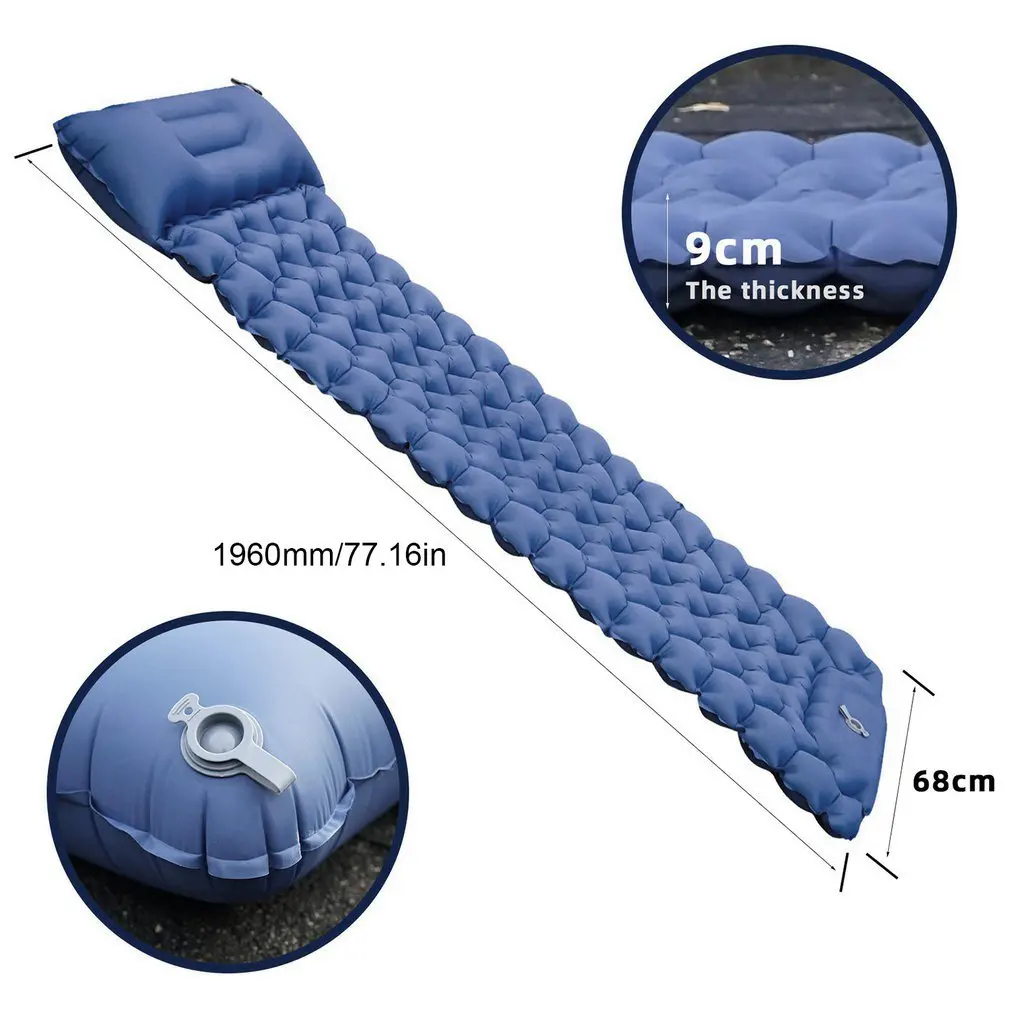 Naturehike Inflatable Mattress Single Camping Mat Air Mattress Ultralight Hiking Sleeping Pad Folding Bed Travel Sleeping Mat