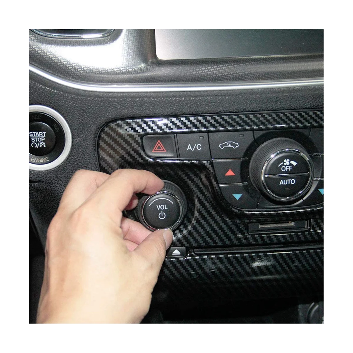 Панель кондиционера A/C Центрального управления для аксессуаров Dodge Charger 2011-2014 ABS