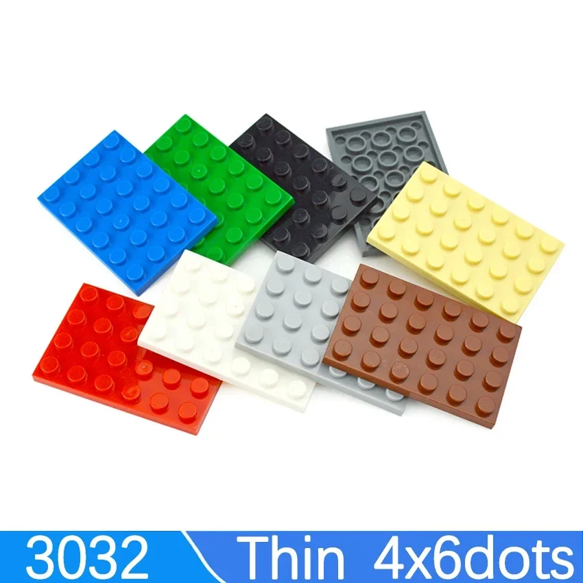 20 шт. кирпичи мелкие частицы 4x6 точек тонкая конструкторная пластина детали