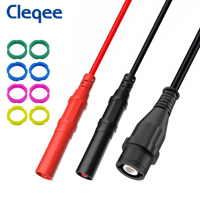 CLEQEE Cleqee P1206  коаксиальный кабель RG58 BNC - два банана 4мм 120см