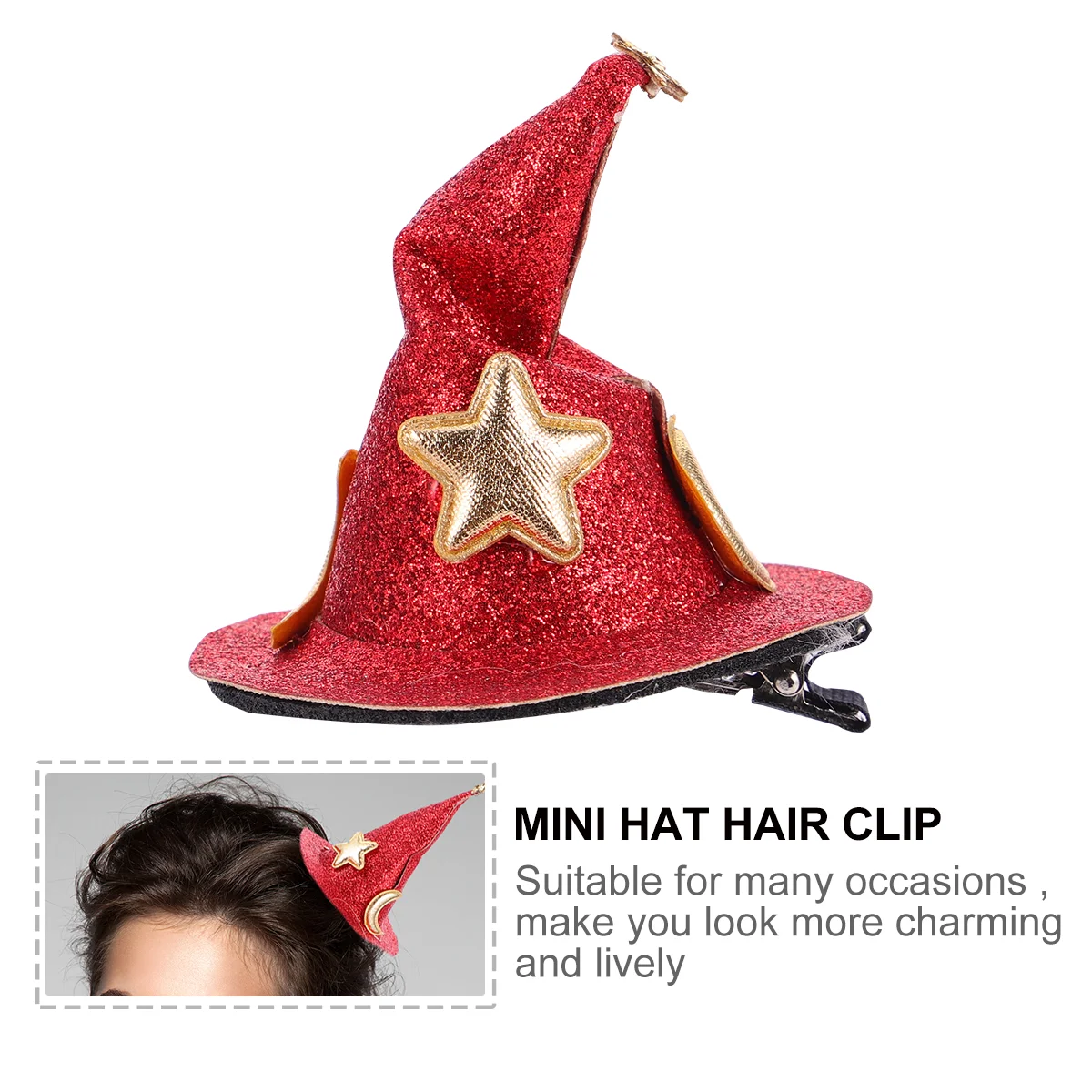 Детский остроконечный цилиндр на Хэллоуин заколка для волос головной убор