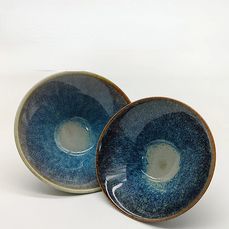 

500g Medium Temperature Artistic Glaze Kiln Building Blue Sky Mesh Brushed Pottery Teaching Electric Kiln 1180-1280 ℃