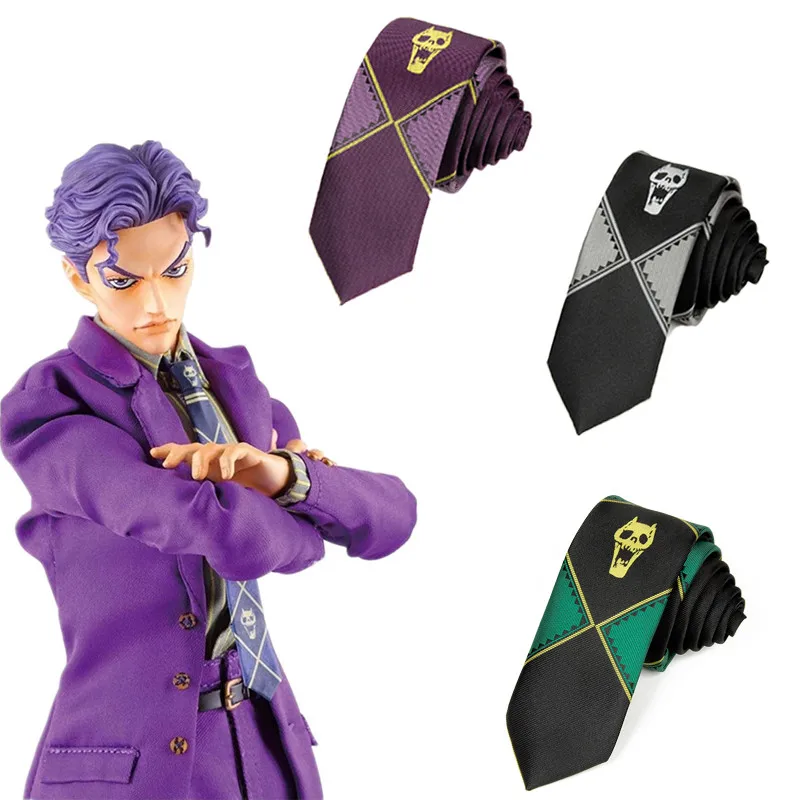 Галстук с принтом Необычные приключения Джоджо галстук для косплея аксессуар