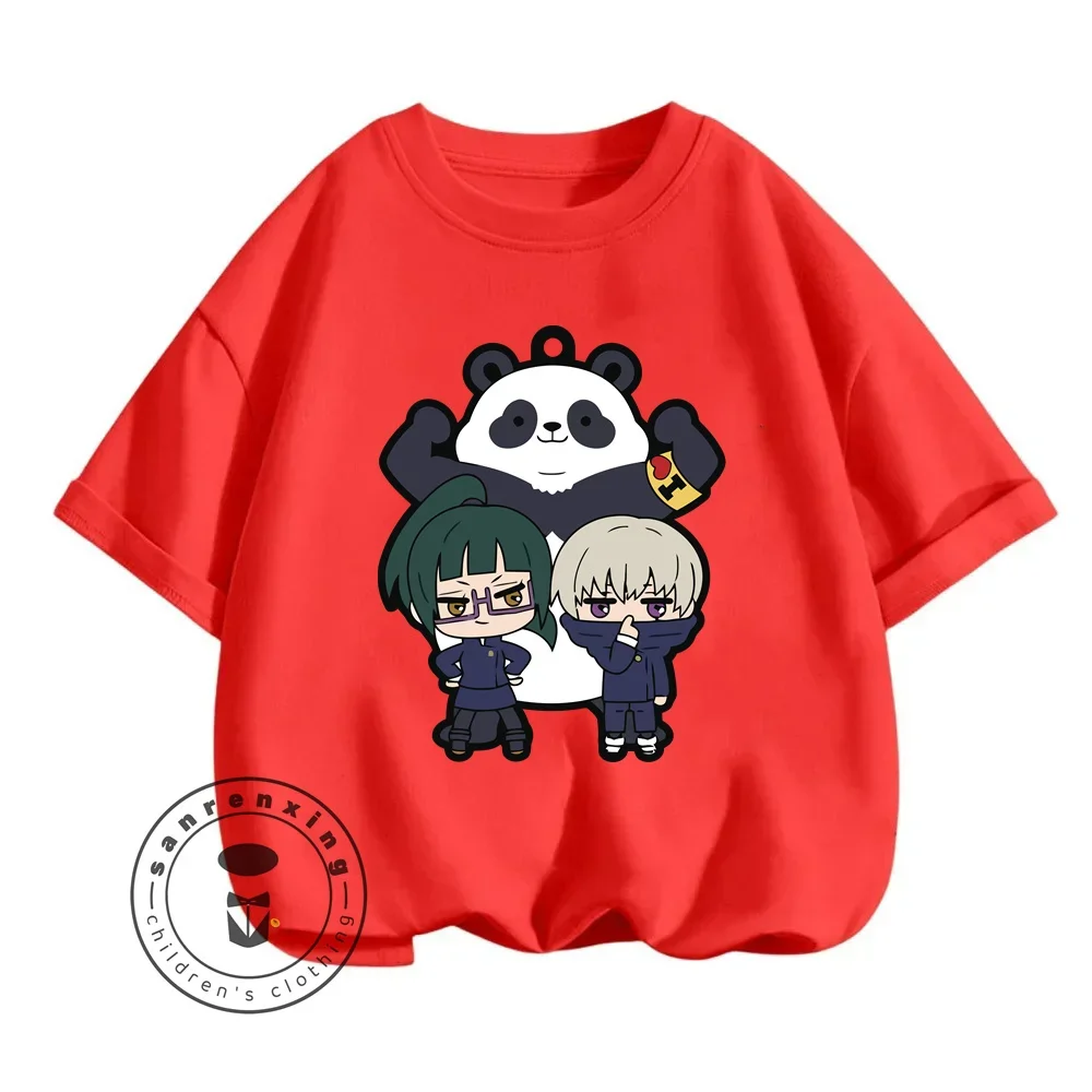 Модная Эластичная Детская Футболка 2024 С Милым Принтом Yuutsu Kaiyen Хлопковый Летний