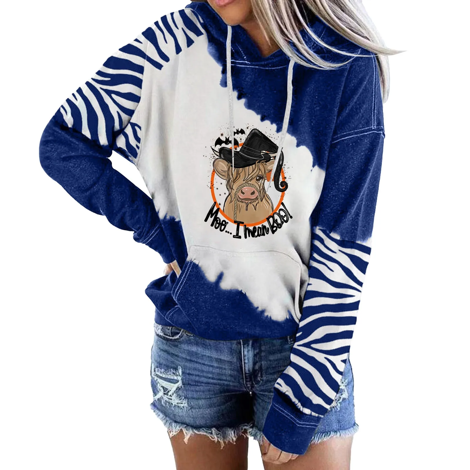 

Light Weight Hoodie Women Comfy Hoodies Women Halloween Everyday Print Long Sleeve Sweatshirt Sweater Dress Lands Hoodie