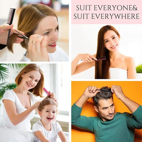 Портативная расческа с тремя рядами зубов