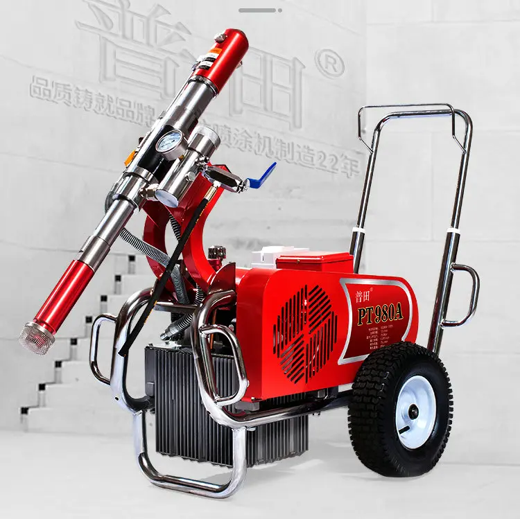 6.5/7KW 25L High pressure airless putty powder electric sprayer waterproof paint latex engineering coating machine - купить по