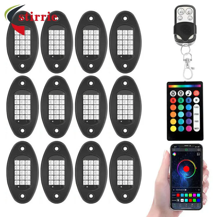

Автомобильная светодиодная лампа для шасси RGB с дистанционным управлением/управление через приложение, автомобильная и мотоциклетная свет...
