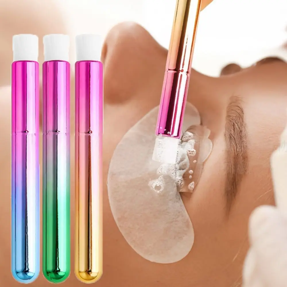 Щетка для накладных ресниц с градиентом многоцветная мягкая кисть удаления