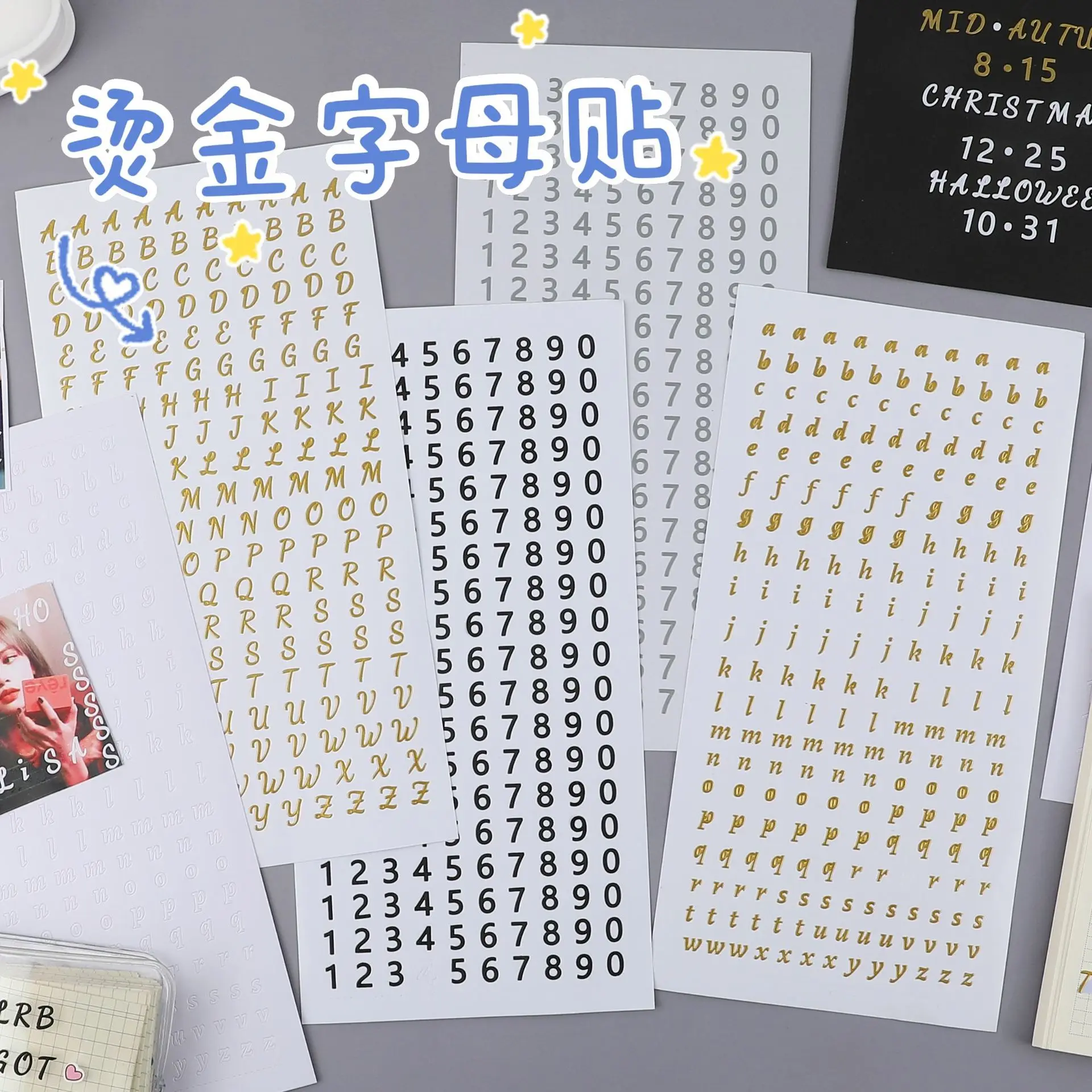 

INS бронзовые буквы, лазерные наклейки, скрапбукинг, декоративные «сделай сам», Idol, дневник, альбом, школьный художественный материал, канцел...