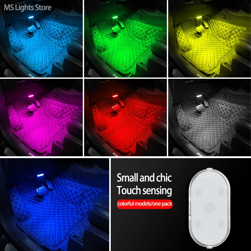 

Upgrade Magnetic Car Interior Lights Touch Light Car Roof Magnets Ceiling Lamp Indoor Car Lighting Reading Lamp Night Light