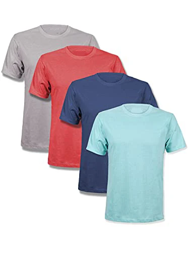 

27 New trendy men's solid color top loose T-shirt