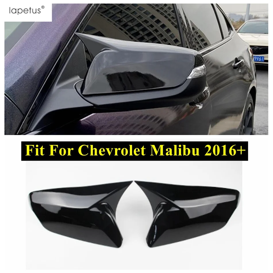 

Side Door Rear View Mirror Shell Cover Trim For Chevrolet Malibu 2016 - 2020 Black/Carbon Fiber Look Car Exterior Accessories