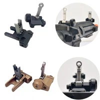 toy cnc aluminum alloy tactical kac style 300m flip up folding iron sight front rear sight for toy airsoft