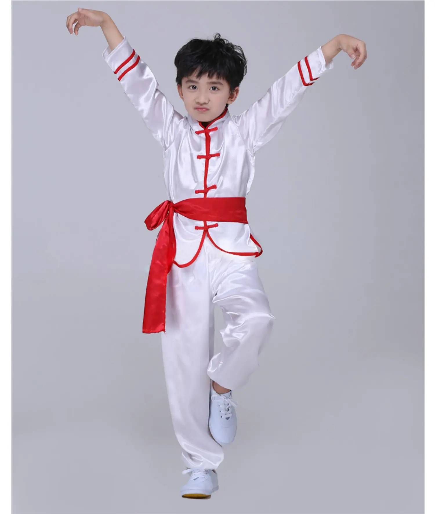 Костюм для боевых искусств рубашка брюки комплект детская одежда выступлений