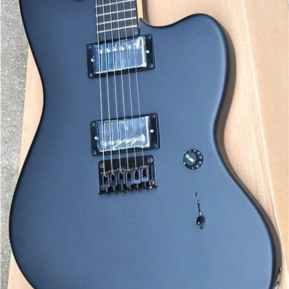 

Factory Customization New Electric Guitar, Matte Black Feel Good Mahogany