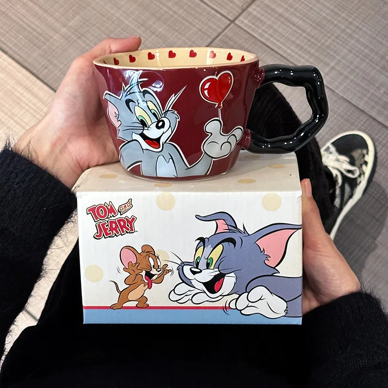 Подлинная кавайная чашка Tom and Jerry Spike подарок на день рождения для девочек милая и